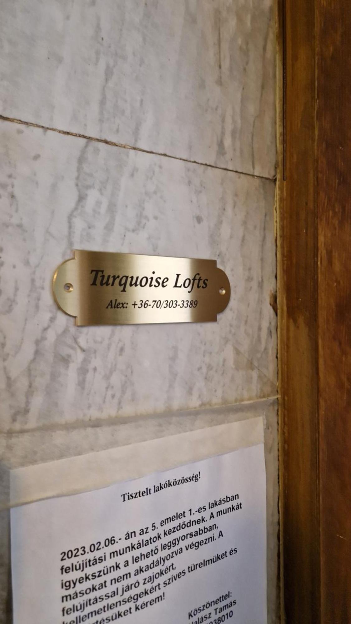 Apartmán Turquoise Lofts Budapešť Exteriér fotografie
